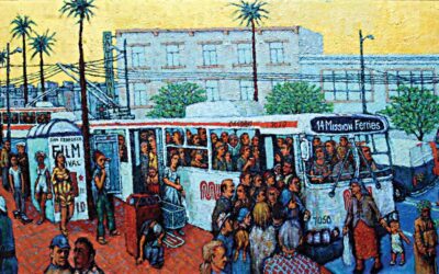 S.F. Mission District Bus Stop (14 Mission/Ferries) 28” x 60”