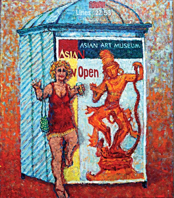 S.F. Mission District Bus Stop 30” x 34”