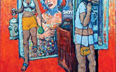 S.F. Mission District Bus Stop (Skye Vodka) 23 1/4” x 35”