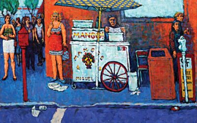 S.F. Mission District/Mango Wagon 36” x 26 1/4”