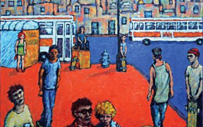 S.F. Mission District Street Corner 26” x 22”